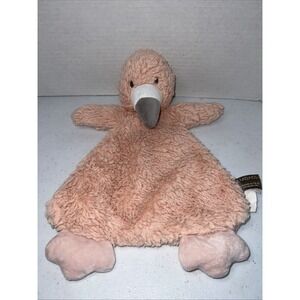 Demdaco Flamingo Lovey Plush Soft Flat Security Blanket Pink Toy Pet 14"